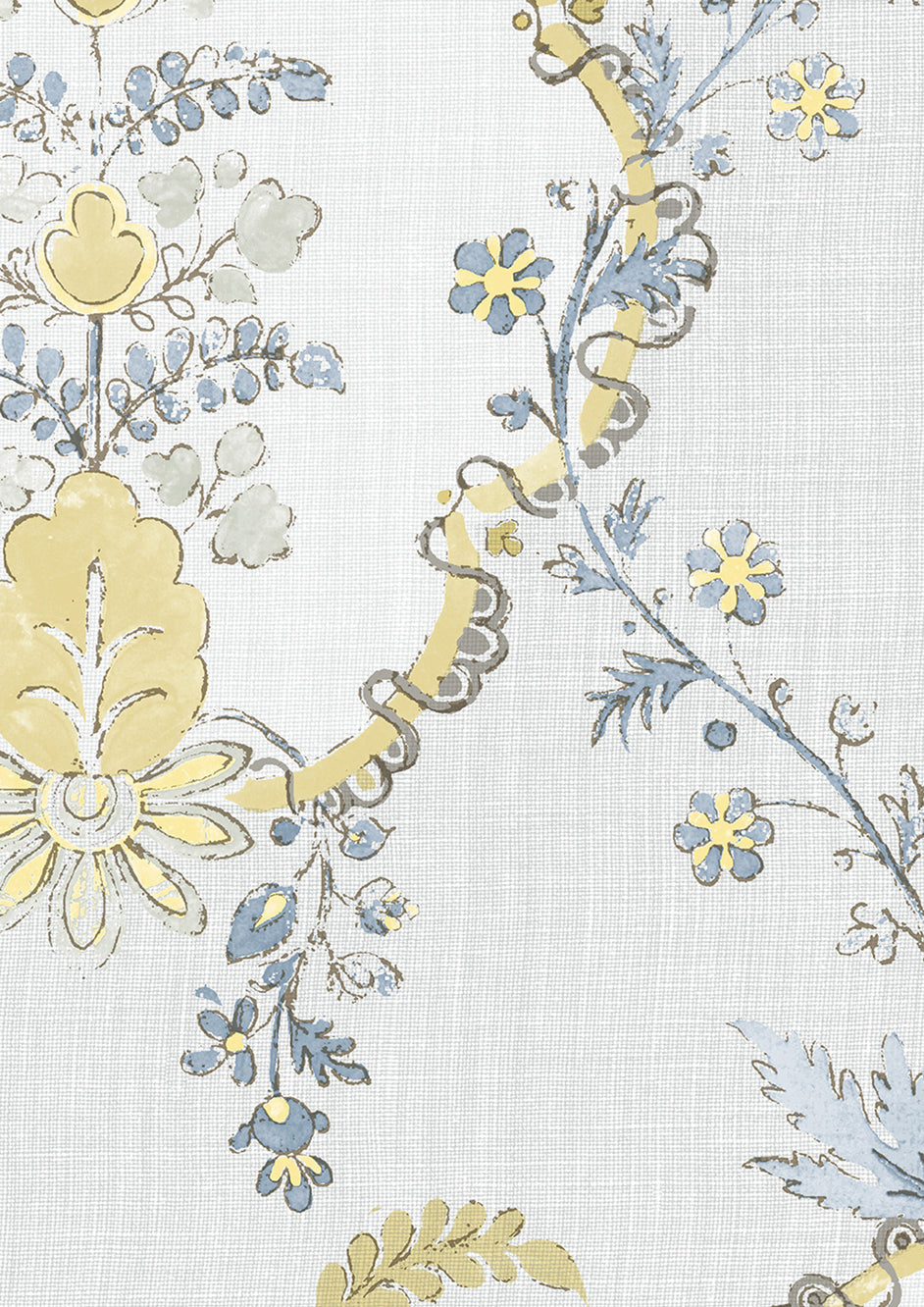 Vallance Tapetprov Blue Citrine
