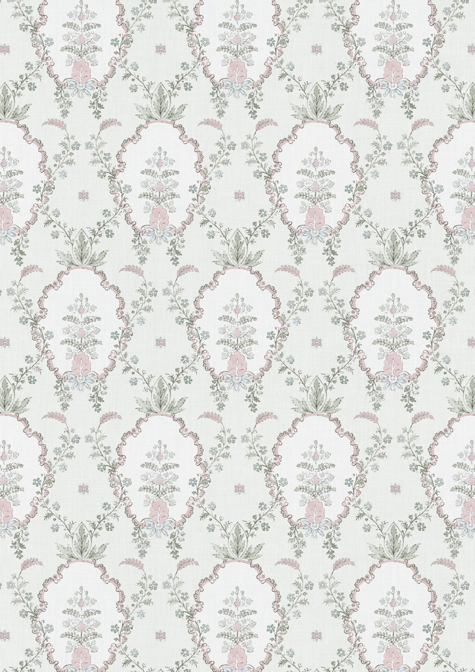 Vallance Myrtle Pink – hel bredd — Lewis & Wood tapet