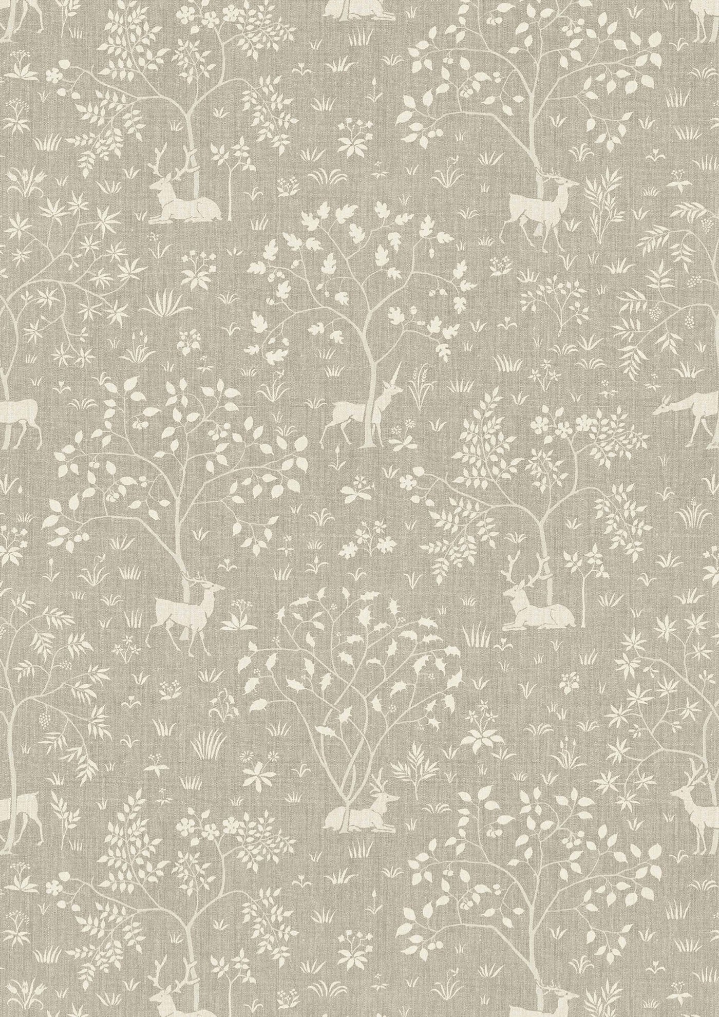 Voysey Park Flax – närbild — Lewis & Wood tapet