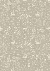 Voysey Park Flax – närbild — Lewis & Wood tapet