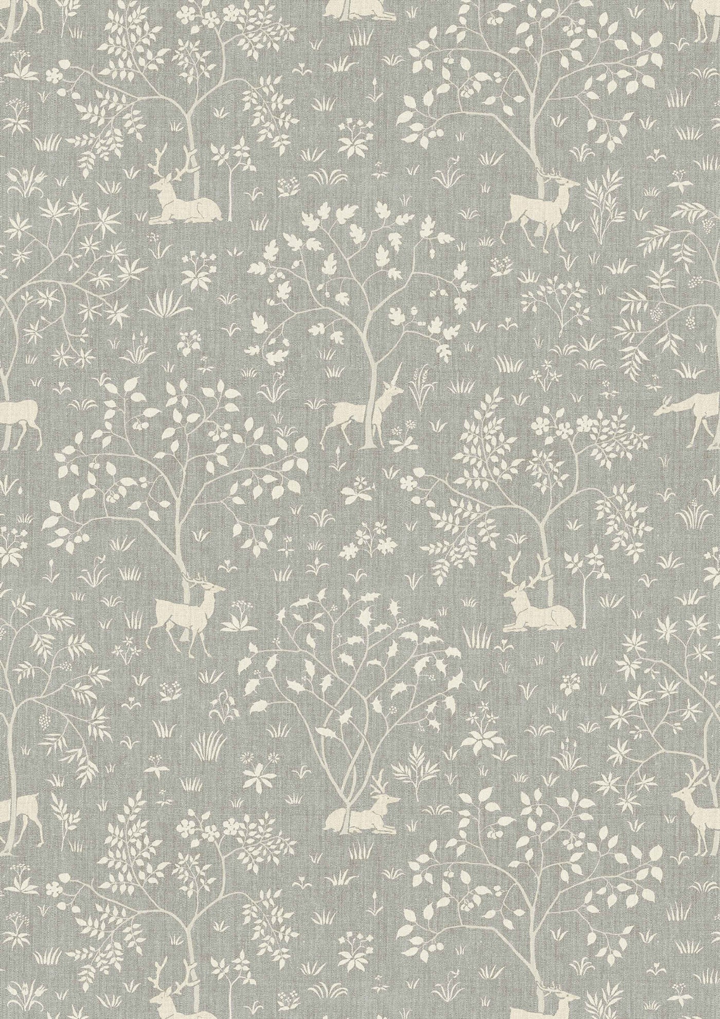 Voysey Park Mineral – närbild — Lewis & Wood tyg