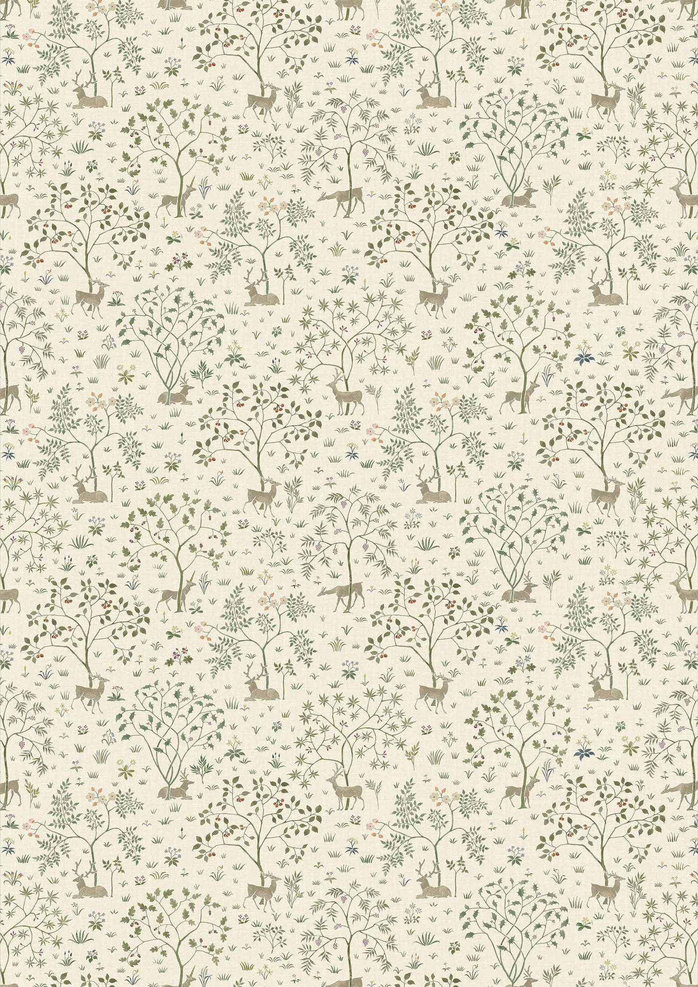 Voysey Park Verdure – hel bredd — Lewis & Wood tapet