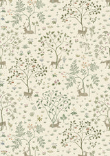 Voysey Park Verdure – närbild — Lewis & Wood tapet