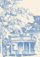 Washington Toile Tapetprov Blue Ridge