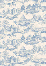 Washington Toile Blue Ridge – hel bredd — Lewis & Wood tapet