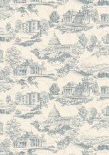 Washington Toile Potomac – hel bredd — Lewis & Wood tapet