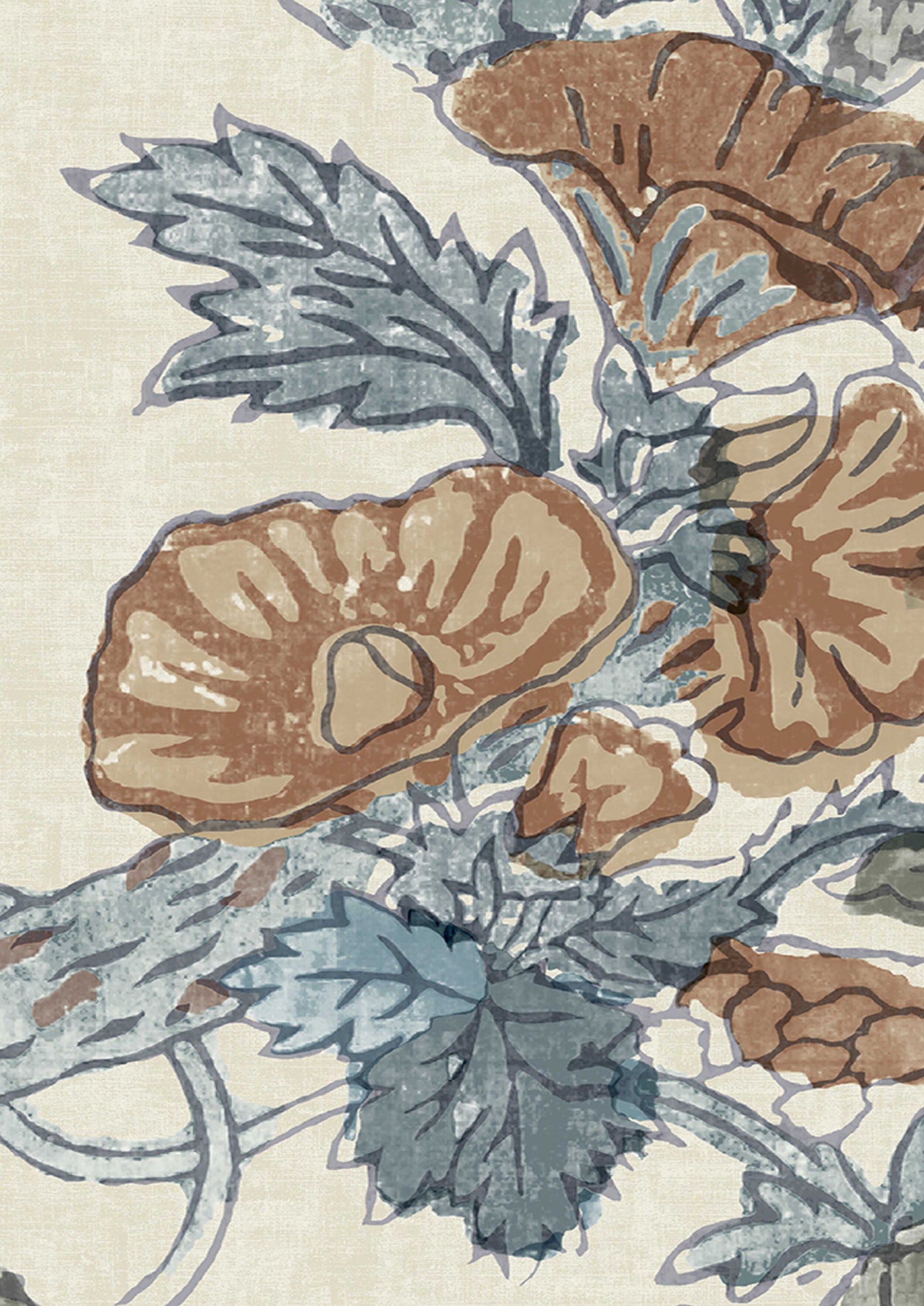 Wild Thing Copper Cobalt — Lewis & Wood tapet