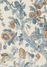 Wild Thing Copper Cobalt – närbild — Lewis & Wood tapet