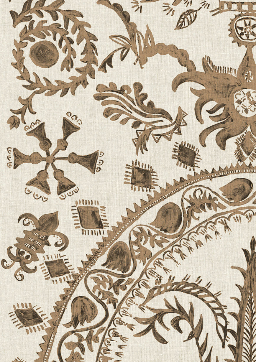 Womad LG 100 Henna – närbild — Lewis & Wood tapet