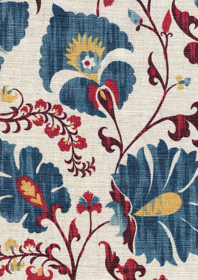 Zarafshan Tygprov Indigo Cranberry
