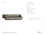 Library 16" Picture Light — Thomas O'Brien for Visual Comfort & Co. dimension drawing