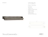 Library 22" Tavelbelysning — Thomas O'Brien for Visual Comfort & Co. måttskiss