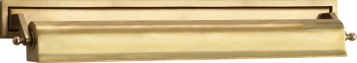 Library 22" Tavelbelysning — Thomas O'Brien for Visual Comfort & Co. — Hand-Rubbed Antique Brass