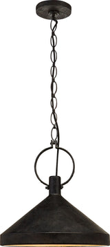 Limoges Takpendel Large — Suzanne Kasler for Visual Comfort & Co. — Natural Rust with Aged Iron Shade