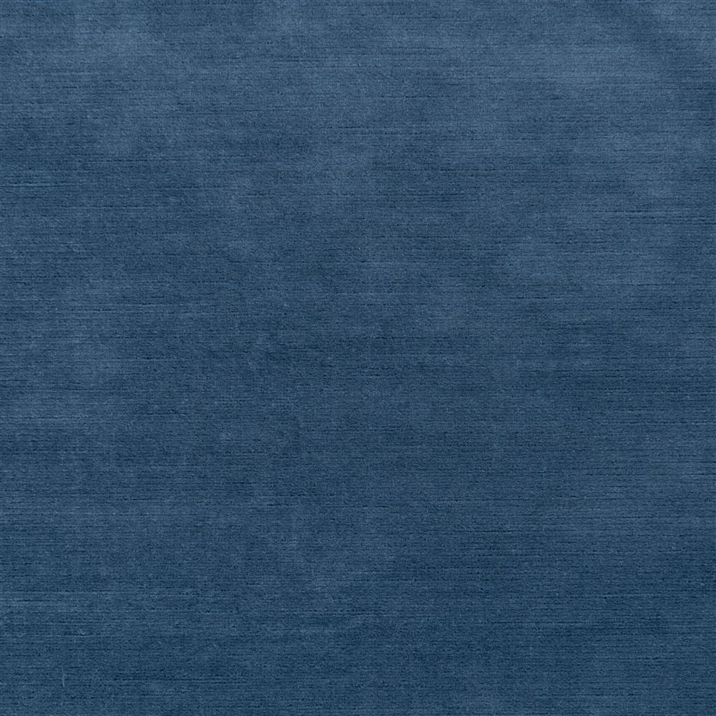 Linen Velvet Blue Ribbon — Ralph Lauren Home tyg