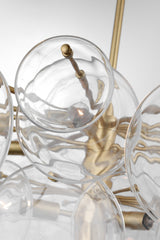 Loire Large Takkrona — Visual Comfort — Gild with Clear Strie Glass / LED (1 st) detaljbild
