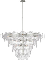 Loire Large Takkrona — Visual Comfort — Polished Nickel / Utan ljuskälla detaljbild