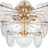 Gild with Clear Strie Glass