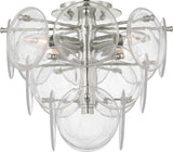 Loire Medium Tiered Plafond Polished Nickel