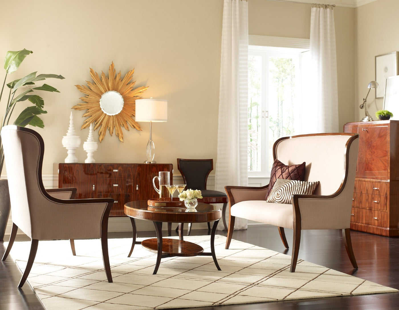 Small Wall Mirror Sunburst - Gold