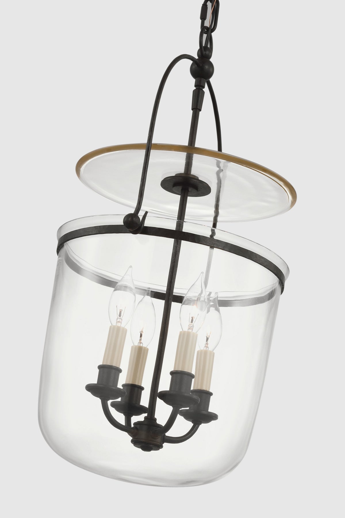 Lorford Small Smoke Bell Lykta — Chapman & Myers for Visual Comfort & Co. detaljbild