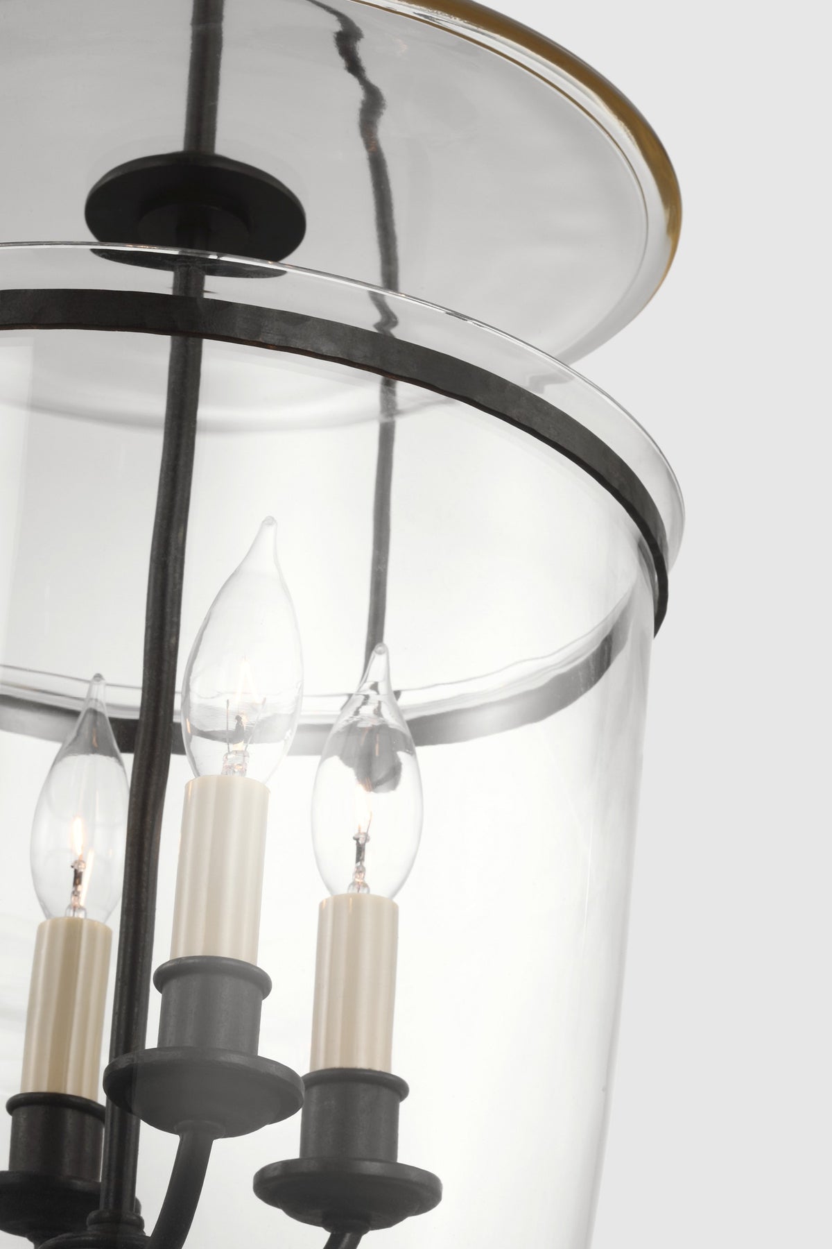 Lorford Small Smoke Bell Lykta — Chapman & Myers for Visual Comfort & Co. detaljbild