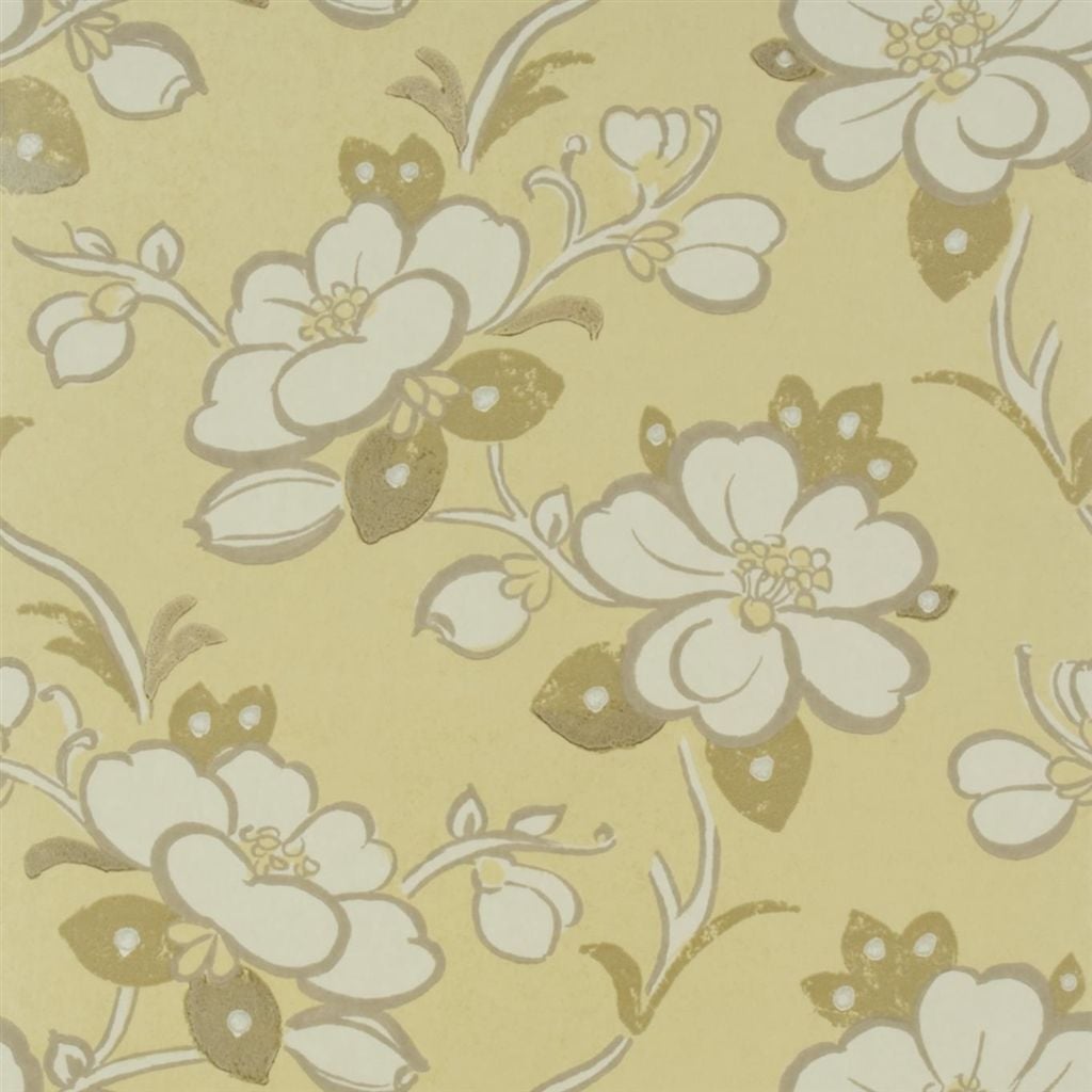 Lotus Flower Gold — Designers Guild tapet