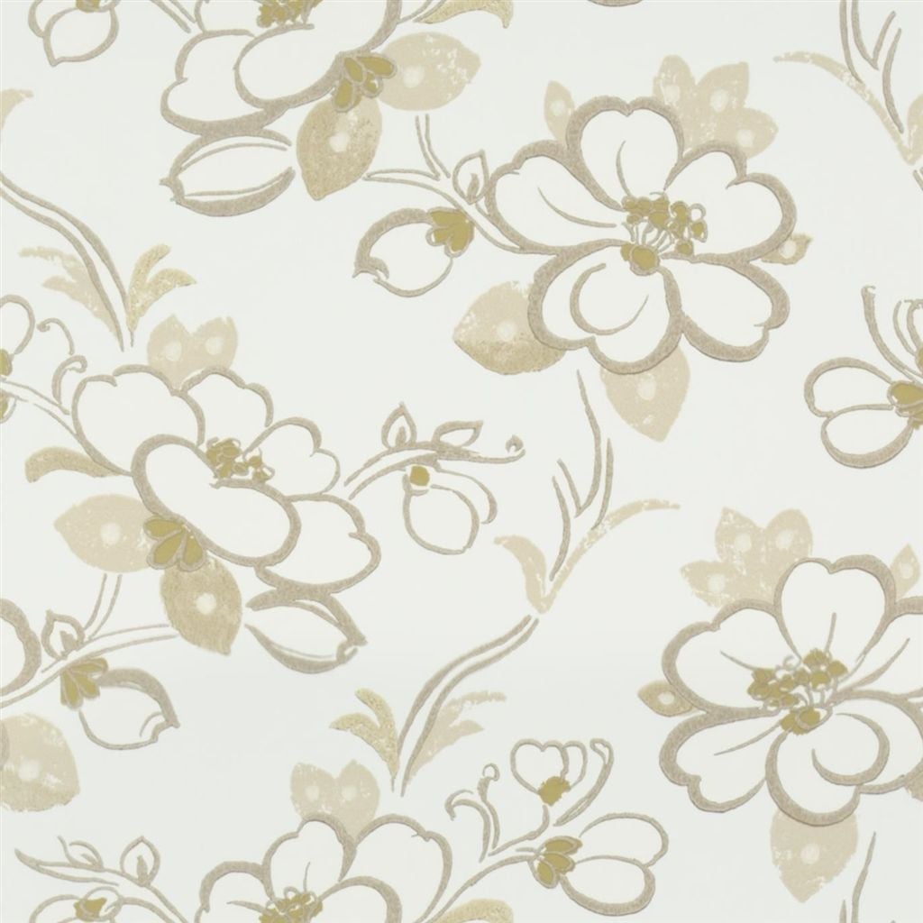 Lotus Flower Oyster — Designers Guild tapet