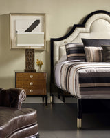 Madison Piano svart UK Queen säng