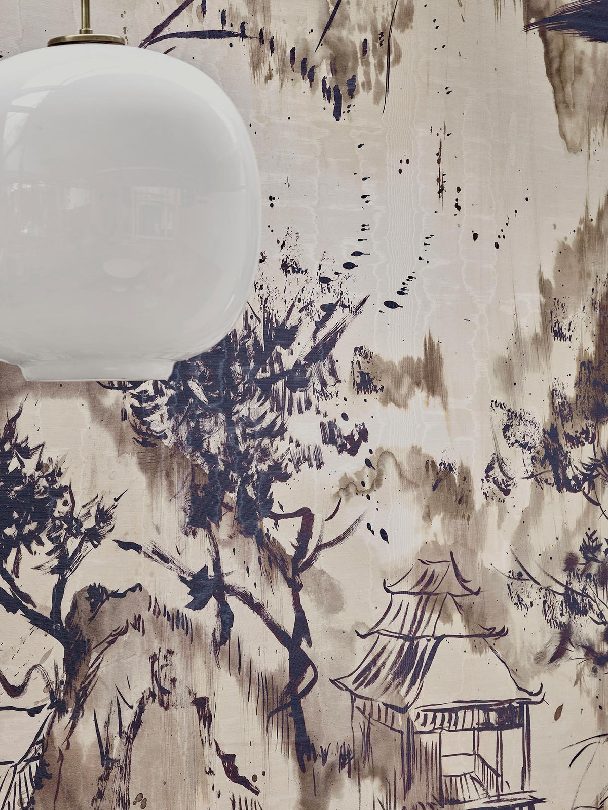 Magie Japonaise room setting — Pierre Frey wallpaper