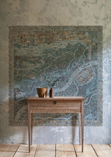 The Map Mini Blue Almond — Lewis & Wood tapet