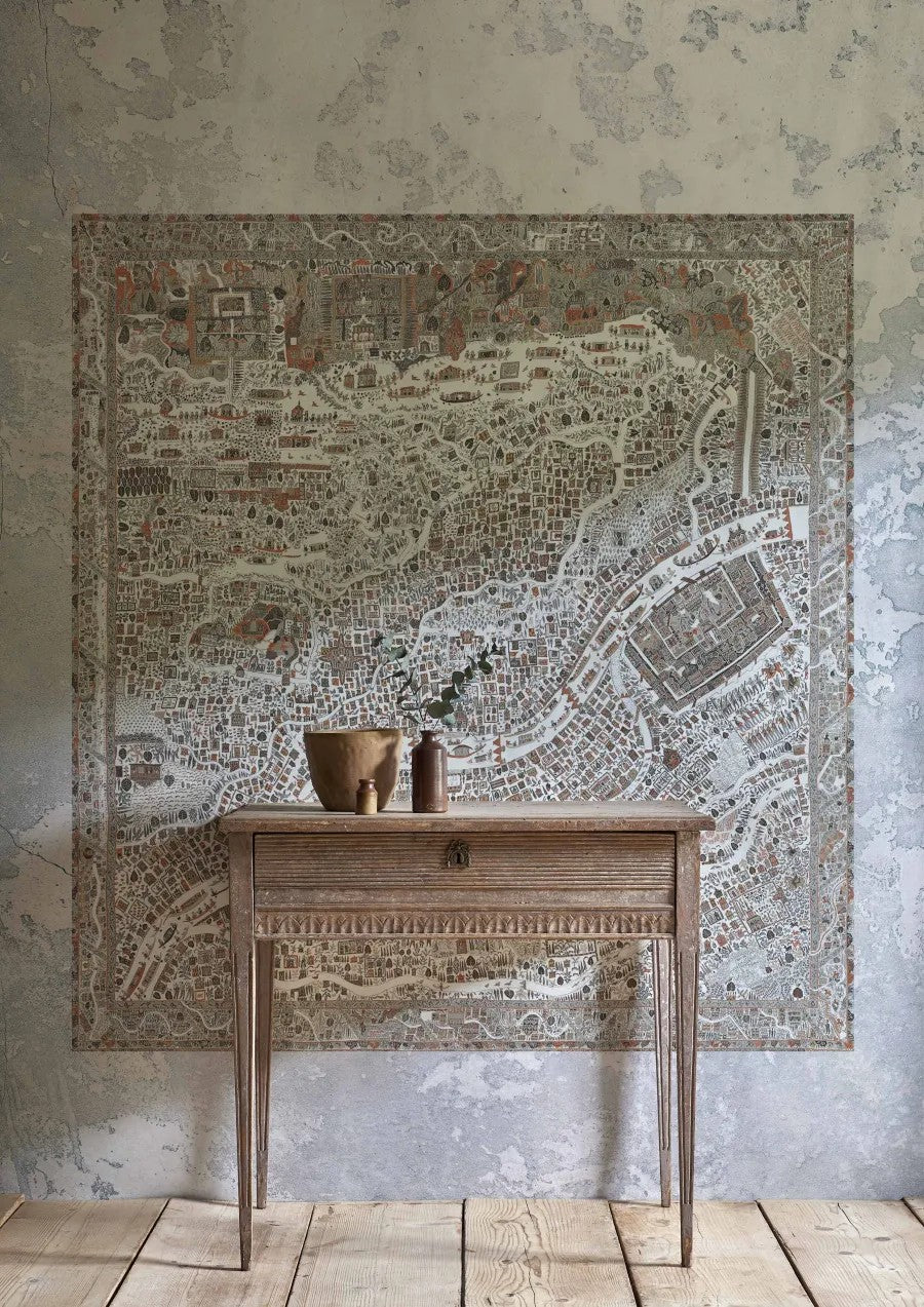 The Map Mini Satsuma Soot — Lewis & Wood tapet