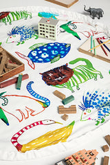 Mardi Gras room setting — Pierre Frey fabric