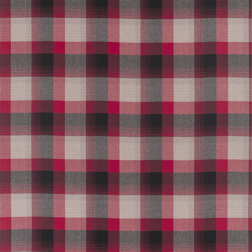 Market Street Plaid Cardinal — Ralph Lauren Home tyg