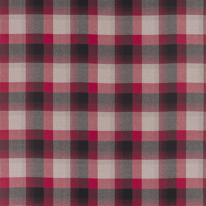 Market Street Plaid Cardinal — Ralph Lauren Home tyg