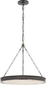 Matthew 24" Chandelier — Marie Flanigan for Visual Comfort & Co. — Bronze with Alabaster