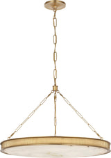 Matthew 30" Chandelier — Marie Flanigan for Visual Comfort & Co. — Soft Brass with Alabaster