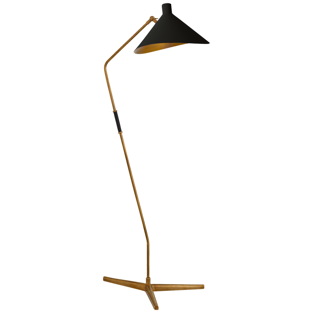 Mayotte Large Offset Golvlampa Antique-Burnished Brass