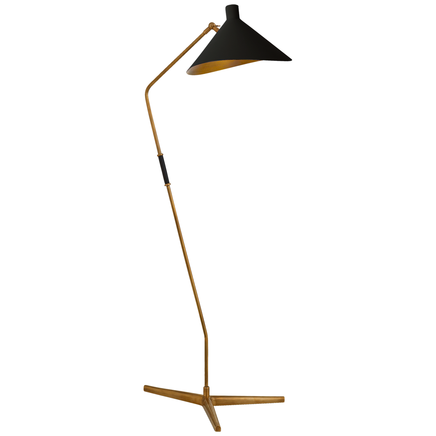 Mayotte Large Offset Golvlampa Antique-Burnished Brass