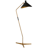 Mayotte Large Offset Golvlampa Antique-Burnished Brass