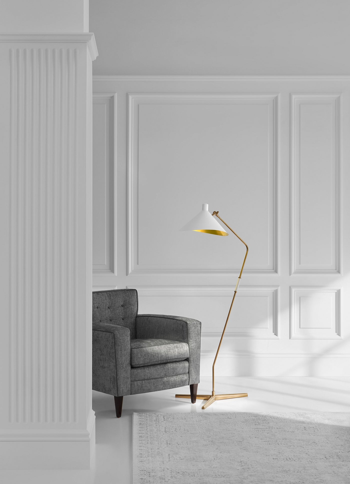 Mayotte Large Offset Golvlampa miljöbild