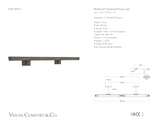 McClain 42" Hardwired Tavelbelysning — J. Randall Powers for Visual Comfort & Co. måttskiss