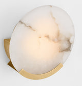 Melange 10" Vägglampa — Kelly Wearstler for Visual Comfort & Co. — Antique-Burnished Brass with Alabaster detaljbild