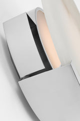 Melange 10" Vägglampa — Kelly Wearstler for Visual Comfort & Co. — Polished Nickel with Alabaster detaljbild