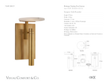 Melange Floating Disc Wall Light — Kelly Wearstler for Visual Comfort & Co. dimension drawing