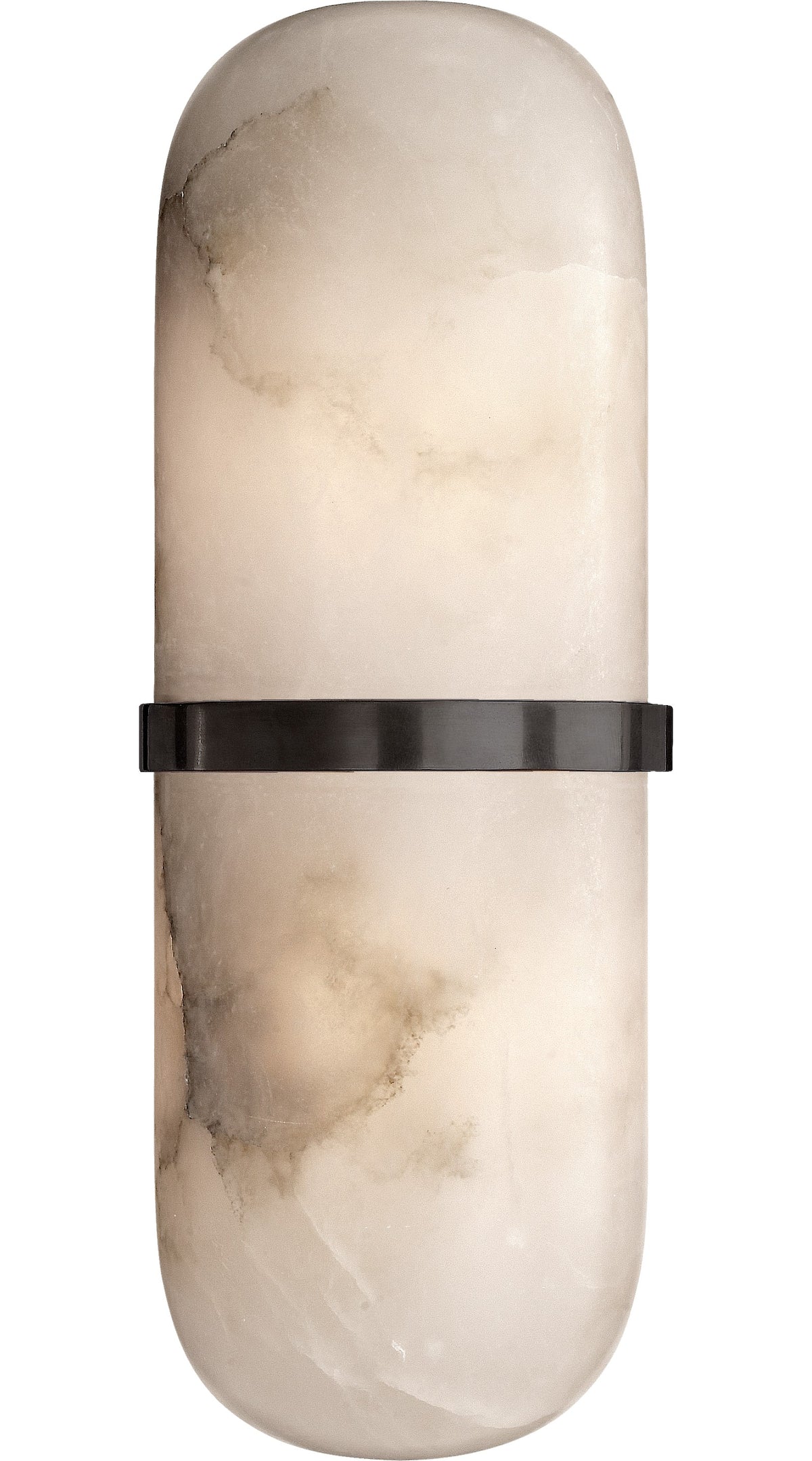 Melange Pill Form Vägglampa — Kelly Wearstler for Visual Comfort & Co. — Bronze with Alabaster