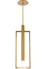 Melange Takpendel Medium — Kelly Wearstler for Visual Comfort & Co. — Antique-Burnished Brass with Alabaster