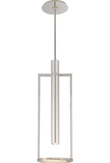 Melange Takpendel Medium — Kelly Wearstler for Visual Comfort & Co. — Polished Nickel with Alabaster