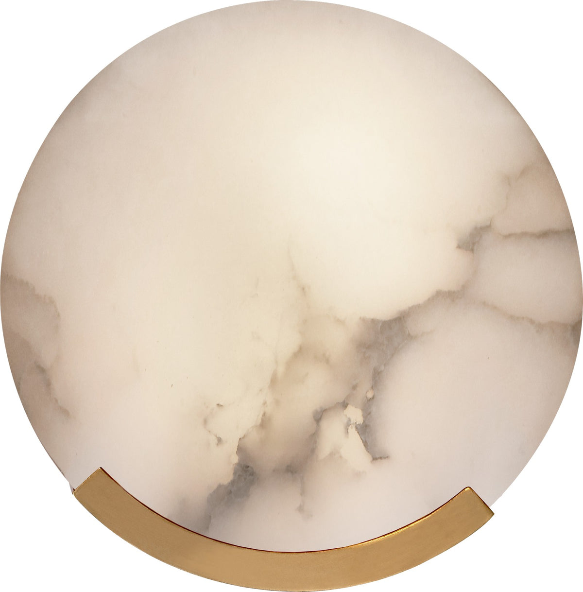 Melange Vägglampa — Kelly Wearstler for Visual Comfort & Co. — Antique-Burnished Brass with Alabaster