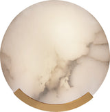 Melange Vägglampa — Kelly Wearstler for Visual Comfort & Co. — Antique-Burnished Brass with Alabaster